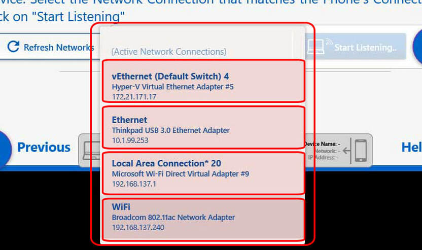 Active Network Connections on a Windows 10 PC - Beware of the IP's (the numbers with the digits on the bottom)!
